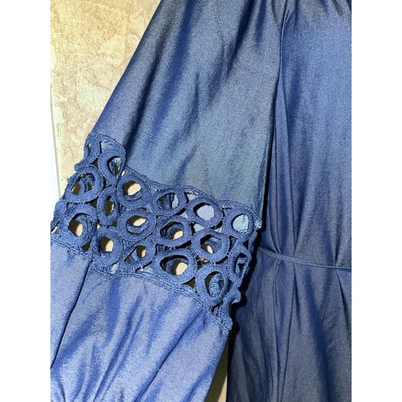 mlle gabrielle Denim Dress(Pit to pit 24”  Waist across 25”
Length 37”) - Picture 4 of 6